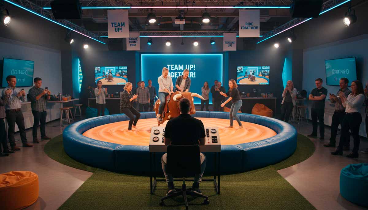 Toro mecánico en eventos